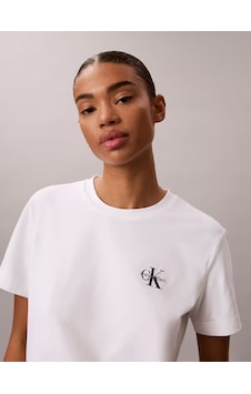 Calvin Klein Kadın Baskılı T-shirt-lv047ab801yaf Beyaz Calvin Klein Kadın Baskılı T-shirt-lv047ab801yaf Beyaz