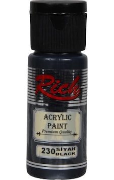 Rich Akrilik Boya Siyah 30Cc Rich Akrilik Boya Siyah 30Cc