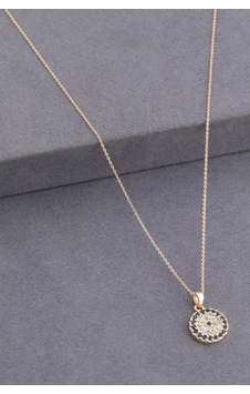 Kolye Zirkon Altın 45 Cm Günlük Şıklık Zirkon Taş Zarif Hediye Model F21fc5 Çok Renkli