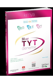 TYT Kimya 30 Deneme - Bülent Demir - Üç Dört Beş Yayınları TYT Kimya 30 Deneme - Bülent Demir - Üç Dört Beş Yayınları