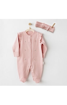 Andywawa Bebek Tulum Takım Ac26083 Pembe Andywawa Bebek Tulum Takım Ac26083 Pembe