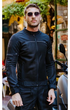 Scudo Mılano Sıyah Yazlık Fılelı Erkek Motosıklet Ceketı Siyah Scudo Mılano Sıyah Yazlık Fılelı Erkek Motosıklet Ceketı Siyah