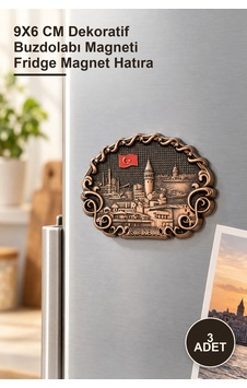 3 Adet İstanbul Yöresel Metal Magnet 9x6 Cm Dekoratif Buzdolabı Magneti Fridge Magnet Hatıra 3 Adet İstanbul Yöresel Metal Magnet 9x6 Cm Dekoratif Buzdolabı Magneti Fridge Magnet Hatıra