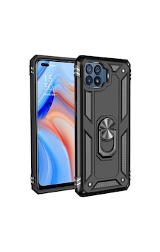 Oppo Reno 4 Lite Kılıf Tank Zırh Yüzüklü Mıknatıslı Standlı Kapak Vega Oppo Reno 4 Lite Kılıf Tank Zırh Yüzüklü Mıknatıslı Standlı Kapak Vega