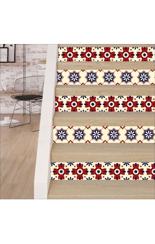 Merdiven Sticker Folyo Kaplama 5 Adet (18Cm X 120Cm) Çiçekli Merdiven Sticker Folyo Kaplama 5 Adet (18Cm X 120Cm) Çiçekli