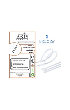 Plastik Kablo Bağı Kelepçesi Cırt 3,6 X 250 Mm 100 Adet