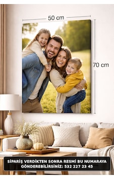 Kişiye Özel Fotoğraflı Kanvas Tablo Duvar Dekoru 50x70