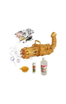 Çoklu Baloncuk Üreten Köpük Makinası + 50 Ml Ve 500 Ml Köpük Solüsyonu - Bubble Machine - Gold Çoklu Baloncuk Üreten Köpük Makinası + 50 Ml Ve 500 Ml Köpük Solüsyonu - Bubble Machine - Gold