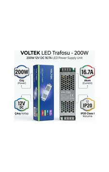 Enerji Aydınlatma / Trafo 16.7 Amper Slim 12v