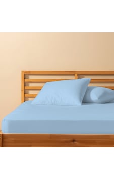 %100 Pamuklu Tek Kişilik Lastikli Çarşaf 120x200+30 50x70 Yastık Kılıfı 1 Adet Mavi %100 Pamuklu Tek Kişilik Lastikli Çarşaf 120x200+30 50x70 Yastık Kılıfı 1 Adet Mavi