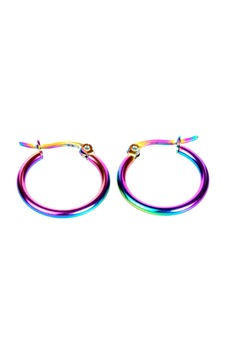 Blora 10 Mm Renkli Halka Küpe Renkli