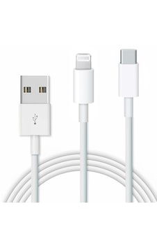 Schitec SCHSX21C 2 İn 1 5A 120 W USB-A Type-C Lightning Hızlı Şarj Kablo 120 CM Schitec SCHSX21C 2 İn 1 5A 120 W USB-A Type-C Lightning Hızlı Şarj Kablo 120 CM