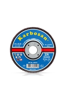 Karbosan Flap Disk 115 Zr 60 Kum Zirkonyum (10 ADET) Karbosan Flap Disk 115 Zr 60 Kum Zirkonyum (10 ADET)