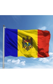 Moldova Bayrağı 70 105 Tek Ebat