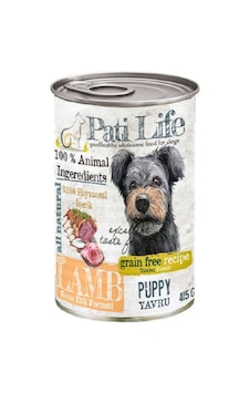 Pati Life Kuzu Etli Yavru Köpek Konserve Maması 12 x 415 G Pati Life Kuzu Etli Yavru Köpek Konserve Maması 12 x 415 G
