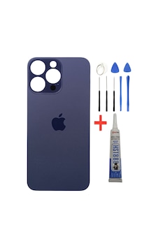 İphone 14 Pro Max Arka Kapak 14 Pro Max Pil Kapağı Cam Mor Renk Tamir Kit +yapıştırıcı İphone 14 Pro Max Arka Kapak 14 Pro Max Pil Kapağı Cam Mor Renk Tamir Kit +yapıştırıcı