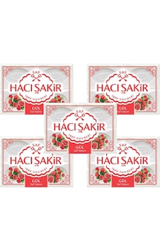 Hacı Şakir Gül Kalıp Banyo Sabunu 4 x 150 G 5'li Hacı Şakir Gül Kalıp Banyo Sabunu 4 x 150 G 5'li