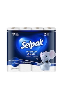 Selpak Premium 4 Katlı Tuvalet Kağıdı 32 Li Selpak Premium 4 Katlı Tuvalet Kağıdı 32 Li