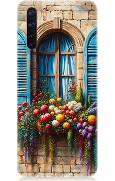 Oppo Reno 3 Uyumlu Pencereden Renkli Hayat Desenli Silikon Kılıf Çok Renkli Oppo Reno 3 Uyumlu Pencereden Renkli Hayat Desenli Silikon Kılıf Çok Renkli