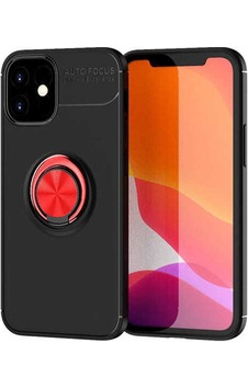 Apple Uyumlu iPhone 12 Mini Zore Ravel Silikon Kapak-siyah-kırmızı