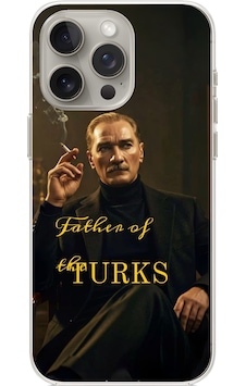 İphone 15 Pro Max Uyumlu Atatürk Father Of The Turks Baskılı Silikon Kılıf Renkli İphone 15 Pro Max Uyumlu Atatürk Father Of The Turks Baskılı Silikon Kılıf Renkli