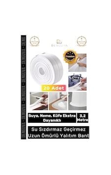 Premium Su Geçirmez Sızdırmaz Dayanıklı Lavabo Pvc Kenar Küf Önleyici 3.2m 20 Adet İzolasyon Bant Premium Su Geçirmez Sızdırmaz Dayanıklı Lavabo Pvc Kenar Küf Önleyici 3.2m 20 Adet İzolasyon Bant