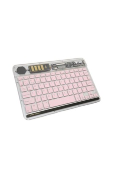 Rgb Şeffaf Pembe Bluethooth Klavye Rgb Şeffaf Pembe Bluethooth Klavye