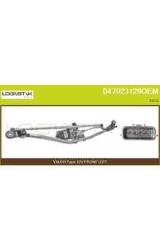 Silecek Mekanizması - Dacia Duster, Sandero, Logan - Teknoparts-rnsmk005 Silecek Mekanizması - Dacia Duster, Sandero, Logan - Teknoparts-rnsmk005