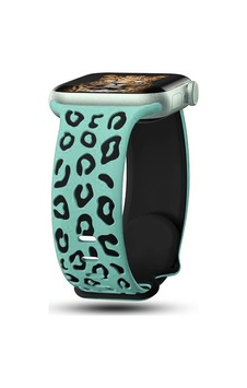 Watch 10 42mm Omsy Krd-140 Silikon Kordon Strap Kayış - Yeşil-siyah Watch 10 42mm Omsy Krd-140 Silikon Kordon Strap Kayış - Yeşil-siyah