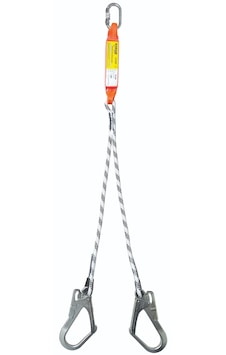 Karam Çift Bacaklı Şok Emicili Lanyard Büyük Kancalı Karam Ka 341 Polyester Malzeme İle Güvenli Kullanım Karam Çift Bacaklı Şok Emicili Lanyard Büyük Kancalı Karam Ka 341 Polyester Malzeme İle Güvenli Kullanım