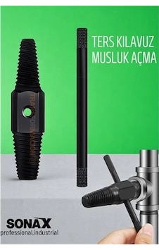 Mey İthalat Ters Kılavuz Hasarlı Musluk Boru Vana Kılavuz Seti Musluk Açma