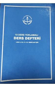 Ders Defteri Büyük Boy 10 Ders Yoklamalı 9-10-11-12 Lise Sınıfl Ders Defteri Büyük Boy 10 Ders Yoklamalı 9-10-11-12 Lise Sınıfl