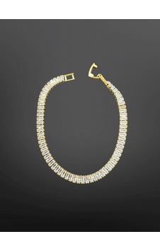 Baget Zirkon Taşlı Gold Renk 316l Çelik Bileklik Işıltılı Klasik Ve Zarif Takı Gold Baget Zirkon Taşlı Gold Renk 316l Çelik Bileklik Işıltılı Klasik Ve Zarif Takı Gold