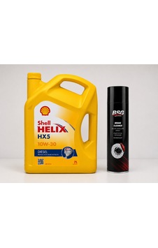 Shell Helix Hx5 Dizel 10w-30 7 Litre + Balata Spreyi 500 ML