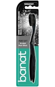 Pearl Black Charcoal Diş Fırçası Yumuşak Açık Ahşap Pearl Black Charcoal Diş Fırçası Yumuşak Açık Ahşap