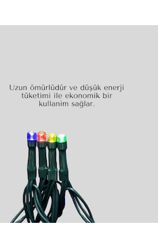 Noel - 115 - Ve Parti Dekorasyonu İçin 2x2 Led Perde Işık - Csmo-tex - 8 Fonksiyonlu Noel Ağacı