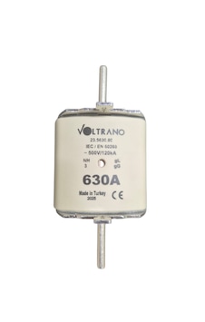 Voltran 23.5630.80 630a Nh 3 Boy Bıçaklı Sigorta Buşonu Çift Göstergeli
