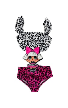 Lolliboomkids Kız Çocuk Mayokini Sevimli Lol Leopar Temalı Fırfırlı Kol Askılı Son Sezon Kostüm Mayokini Pembe - Siyah Lolliboomkids Kız Çocuk Mayokini Sevimli Lol Leopar Temalı Fırfırlı Kol Askılı Son Sezon Kostüm Mayokini Pembe - Siyah