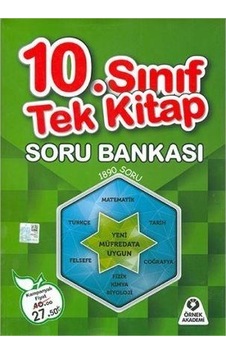 10.Sınıf Tek Kitap Soru Bankası - Örnek Akademi Yayınları 10.Sınıf Tek Kitap Soru Bankası - Örnek Akademi Yayınları