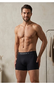 Fit Women Erkek Casual Comfort Günlük Siyah Boxer Fit Women Erkek Casual Comfort Günlük Siyah Boxer