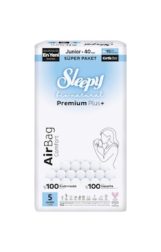Sleepy Bio Natural Airbag Comfort 5 Numara Junior 40'lı 7'li Paket Sleepy Bio Natural Airbag Comfort 5 Numara Junior 40'lı 7'li Paket