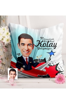 Kişiye Özel Host Karikatürlü Saten Yastık - 1 Kişiye Özel Host Karikatürlü Saten Yastık - 1
