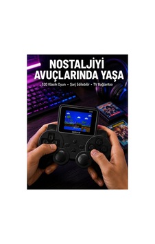 Şarjlı Retro Gamepad Oyun Konsolu 520 Oyunlu Tv Çıkışlı El Konsolu - Hs08377382-4907 Renkli Şarjlı Retro Gamepad Oyun Konsolu 520 Oyunlu Tv Çıkışlı El Konsolu - Hs08377382-4907 Renkli