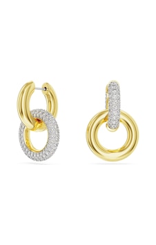 5668818 Swarovski Küpe Dextera:pe Hoop Interlinked Cre/gos 5668818 Swarovski Küpe Dextera:pe Hoop Interlinked Cre/gos