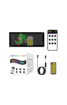 Jzcat Led Matrix Panel Taşınabilir Bt Esnek Ekran Tam Renkli Lmk00393-1 16x32 Jzcat Led Matrix Panel Taşınabilir Bt Esnek Ekran Tam Renkli Lmk00393-1 16x32
