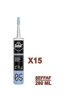 Selsil Mutfak Ve Banyo Silikonu Şeffaf 280 Ml 15 Adet Selsil Mutfak Ve Banyo Silikonu Şeffaf 280 Ml 15 Adet