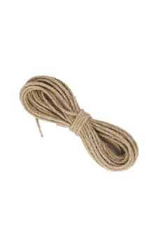 2 Adet Jüt Ip Naturel Jüt Ip 5 Mm 6 Metre Hamak, Çadır ve Süsleme