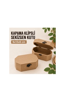 Kapama Klipsli Sekizgen Mdf Kutu 9x13x6 Cm Ham Ahşap Dekoratif Hediye Kutusu Bej Kapama Klipsli Sekizgen Mdf Kutu 9x13x6 Cm Ham Ahşap Dekoratif Hediye Kutusu Bej