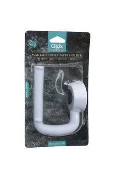 Qlux L-00107 Avantage Tuvalet Kağıtlığı - Beyaz Plastik, Yapışkanlı Ve Vidalı Montaj Qlux L-00107 Avantage Tuvalet Kağıtlığı - Beyaz Plastik, Yapışkanlı Ve Vidalı Montaj
