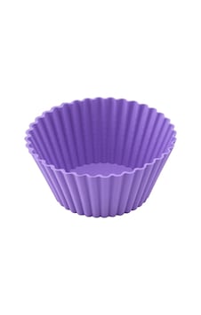 Silikon Tırtıklı Kek Ve Muffin Kalıbı 6 Adet - Lila Silikon Tırtıklı Kek Ve Muffin Kalıbı 6 Adet - Lila